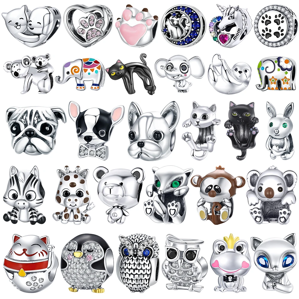 WOSTU Animal Serial 925 Sterling Silver Charms Beads Cute Elephant Dangle Dog Charms fit Pandora Original Bracelet Fine Jewelry
WOSTU Animal Serial 925 Sterling Silver Charms Beads Cute Elephant Dangle Dog Charms fit Pandora Original Bracelet Fine Jewelry