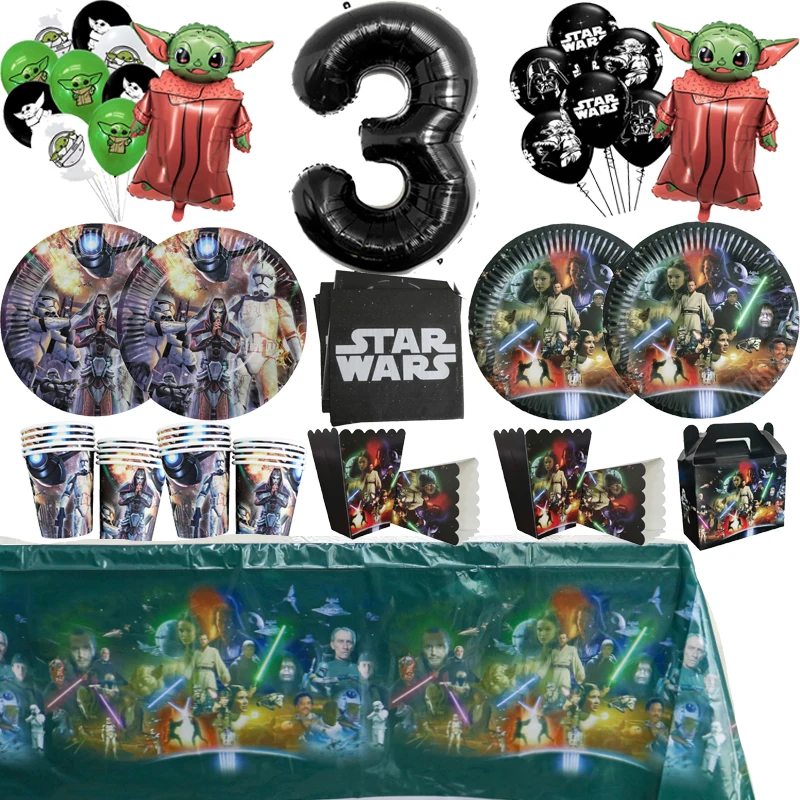 Disney Star Wars Theme Birthday Party Decoration Disposable Tableware Set Baby Yoda Balloons Decor Children's Gift Ornaments
Disney Star Wars Theme Birthday Party Decoration Disposable Tableware Set Baby Yoda Balloons Decor Children's Gift Ornaments