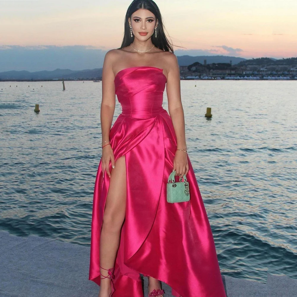 A-Line Boat Neck HF384 Evening Party Dress For Women Sleeveless Elegant Charming Side Slit Gowns Vestidos De Noche Robes Soirée
A-Line Boat Neck HF384 Evening Party Dress For Women Sleeveless Elegant Charming Side Slit Gowns Vestidos De Noche Robes Soirée