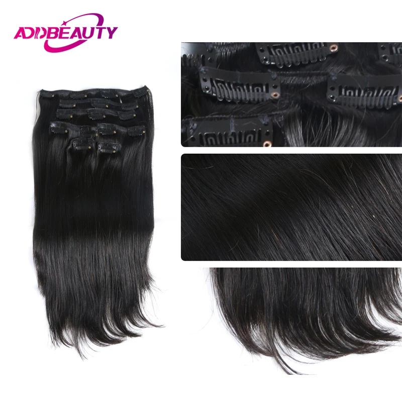 Addbeauty Straight Natural Extension Hair Clip in Hair Extensions Human Hair 70g 100g 120g 7pcs Fusion Hair Extension for Women
Addbeauty Straight Natural Extension Hair Clip in Hair Extensions Human Hair 70g 100g 120g 7pcs Fusion Hair Extension for Women