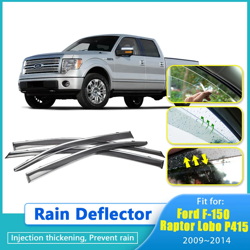 Rain Deflector For Ford F-150 Raptor Lobo P415 2009 2010~2014 Window Visor Antirain Chuvento Botaguas Sun Visor Windabweiser
Rain Deflector For Ford F-150 Raptor Lobo P415 2009 2010~2014 Window Visor Antirain Chuvento Botaguas Sun Visor Windabweiser