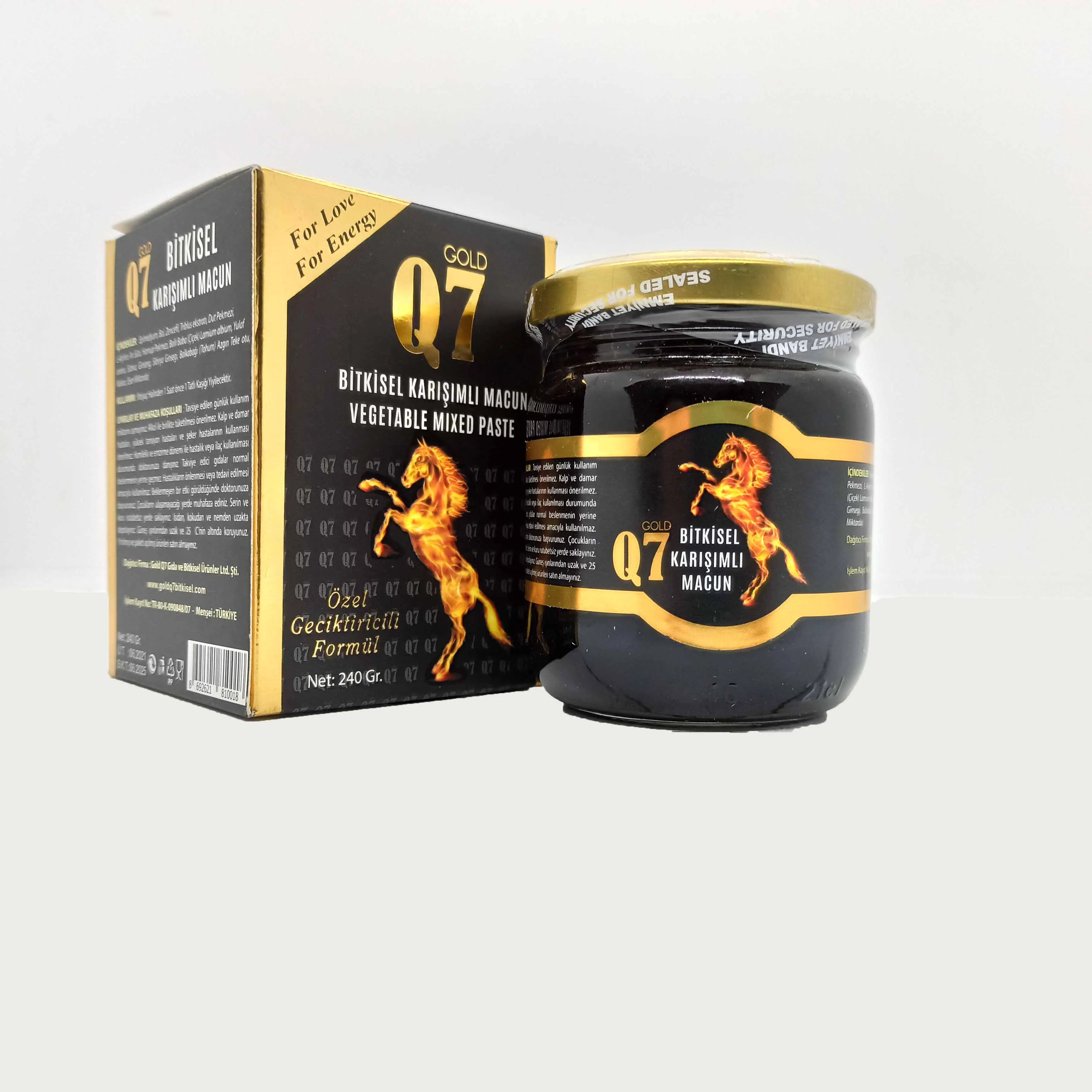 Gold Q7 epimedium turkish honey, aphrodisiac epimedium paste, enhanced formula for premature ejaculation 240g
Gold Q7 epimedium turkish honey, aphrodisiac epimedium paste, enhanced formula for premature ejaculation 240g