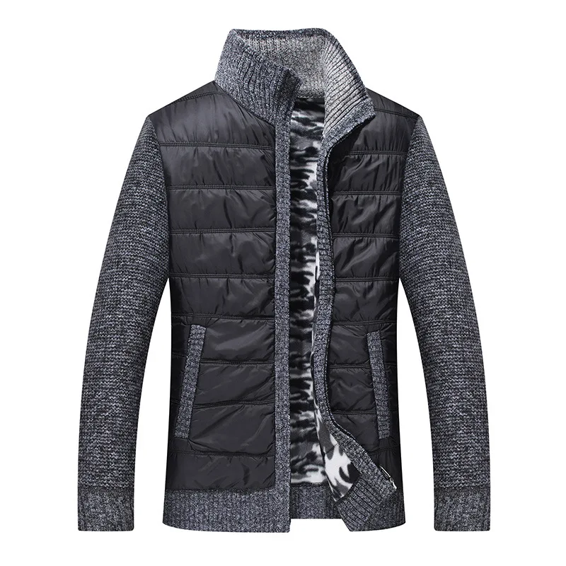 Winter Fleece Jacket Men Knitted Coat Fashion Baseball Thick Warm Mens Patchwork Stand Collar Sweartercoat Casaul Outerwear Man
Winter Fleece Jacket Men Knitted Coat Fashion Baseball Thick Warm Mens Patchwork Stand Collar Sweartercoat Casaul Outerwear Man