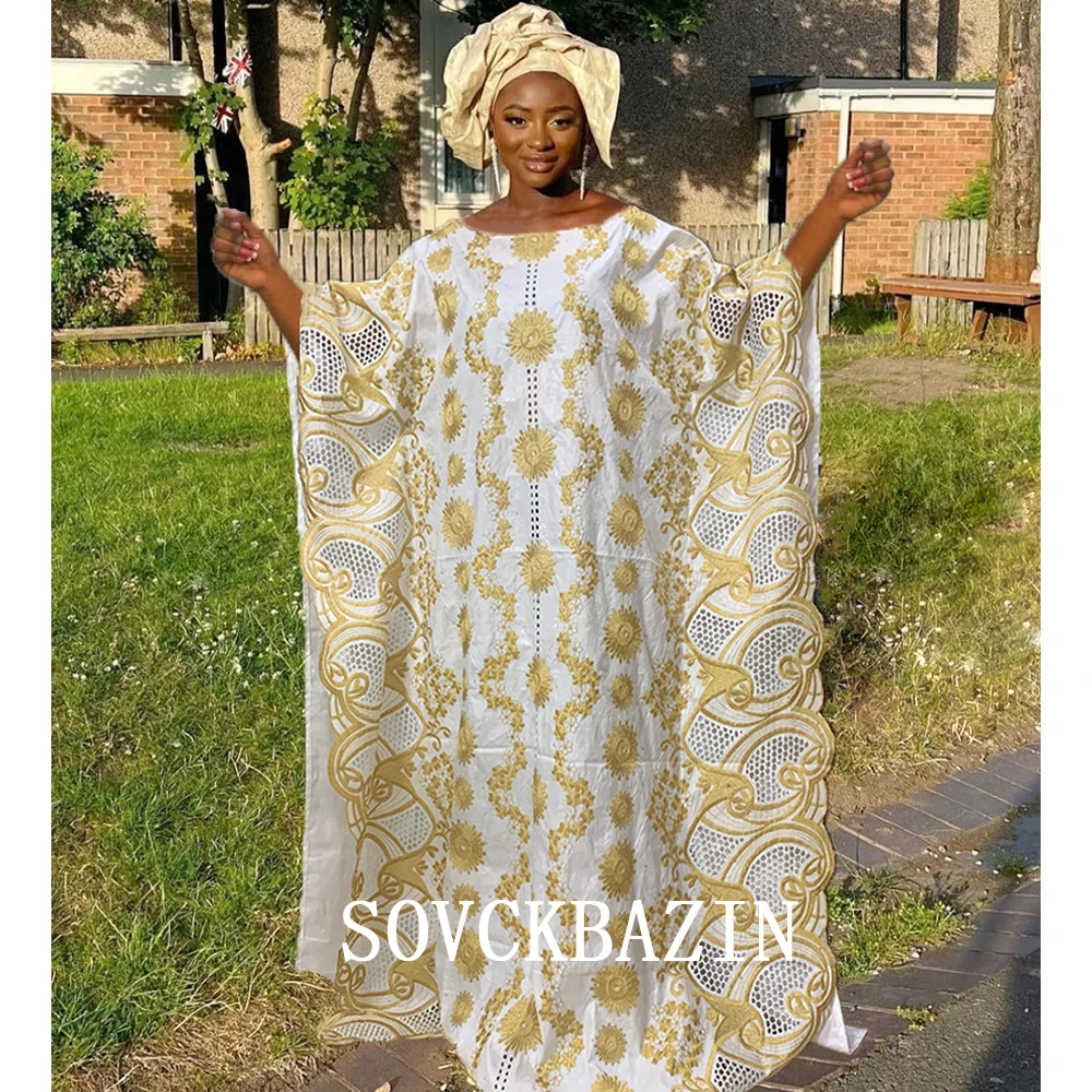 African Riche Bazin Dress For Women Nigerian Original Brocade Embroiderey Basin Traditional Wedding Party Robe Africaine Femme
African Riche Bazin Dress For Women Nigerian Original Brocade Embroiderey Basin Traditional Wedding Party Robe Africaine Femme