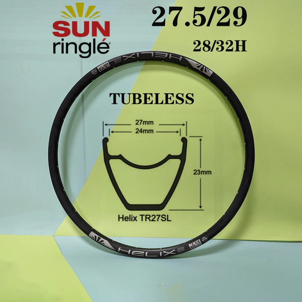 Sunringle Helix TR27SL 27.5 29Inch Tubeless Bicycle Rim AM 28 32H Furos Holes MTB Aro Disc Rims Hoops Sleeved
Sunringle Helix TR27SL 27.5 29Inch Tubeless Bicycle Rim AM 28 32H Furos Holes MTB Aro Disc Rims Hoops Sleeved