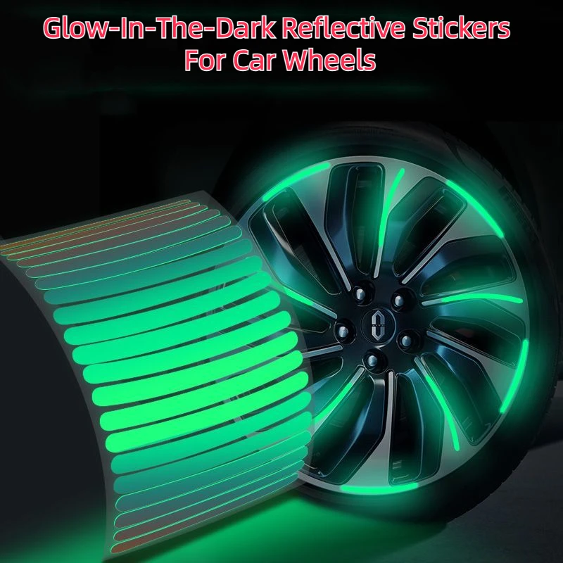 Car Hub Luminous Reflective Stickers Colorful Luminous Creative Car Tire Warning Stickers Decorative Car Stickers
Car Hub Luminous Reflective Stickers Colorful Luminous Creative Car Tire Warning Stickers Decorative Car Stickers