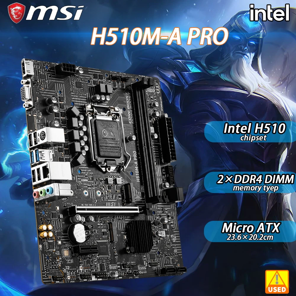 Материнская плата MSI H510M-A PRO с LGA 1200, использует чип Intel H510, поддерживает процессор LGA 1200 11-го поколения DDR4 64 Гб PCI-E 4,0 Micro ATX
Материнская плата MSI H510M-A PRO с LGA 1200, использует чип Intel H510, поддерживает процессор LGA 1200 11-го поколения DDR4 64 Гб PCI-E 4,0 Micro ATX