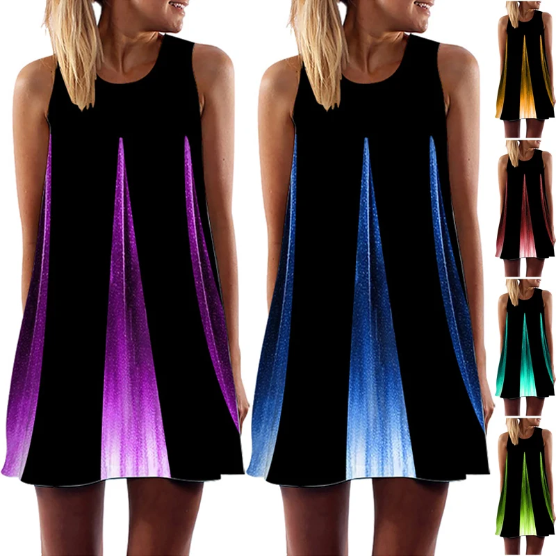 2022 Summer Tunic Tank Dress Women's Sleeveless A Line Sweet Mini Party Club Wear Dresses Elegant Ladies Beach Sundress Vestidos
2022 Summer Tunic Tank Dress Women's Sleeveless A Line Sweet Mini Party Club Wear Dresses Elegant Ladies Beach Sundress Vestidos
