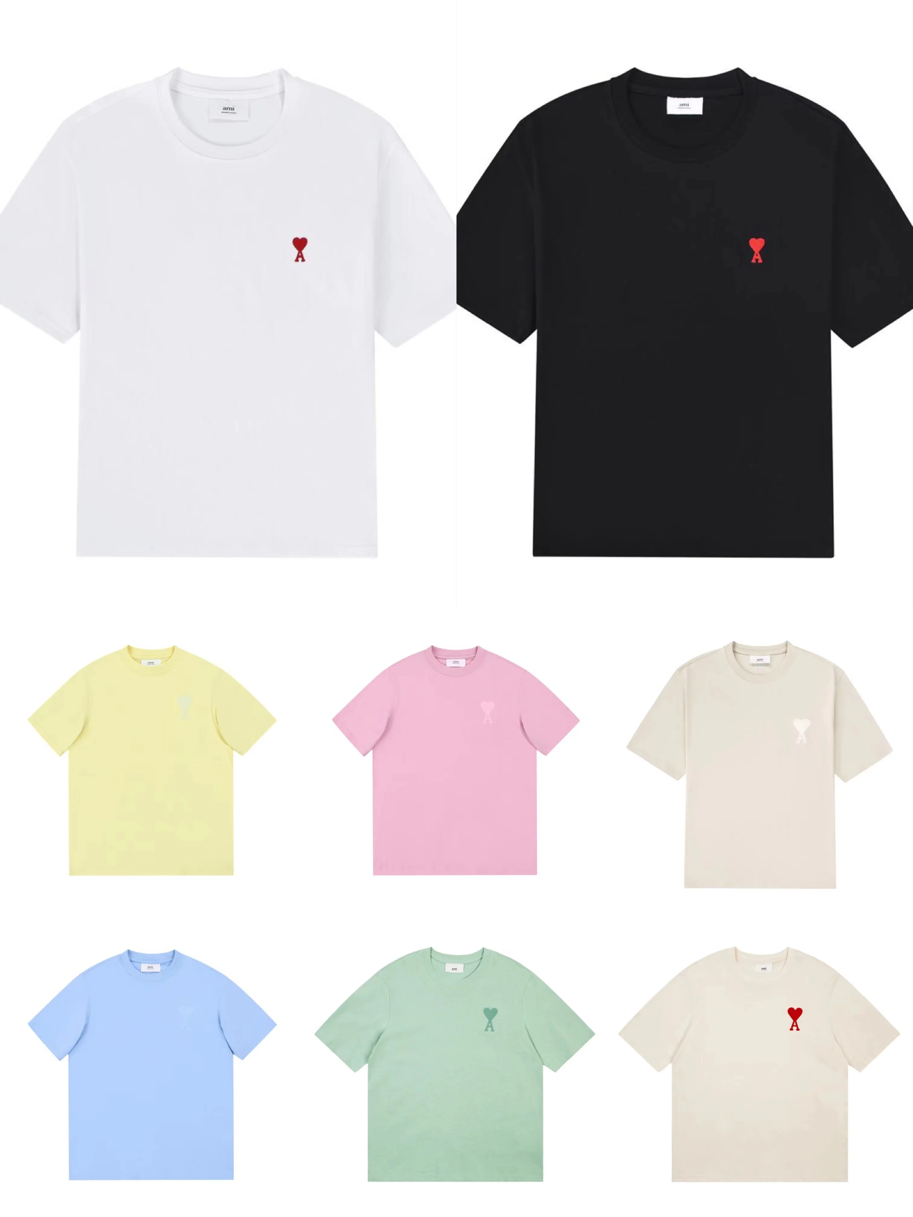 2022 summer new love embroidery couple cotton T-shirt Macaron series round neck T-shirt pure cotton
2022 summer new love embroidery couple cotton T-shirt Macaron series round neck T-shirt pure cotton