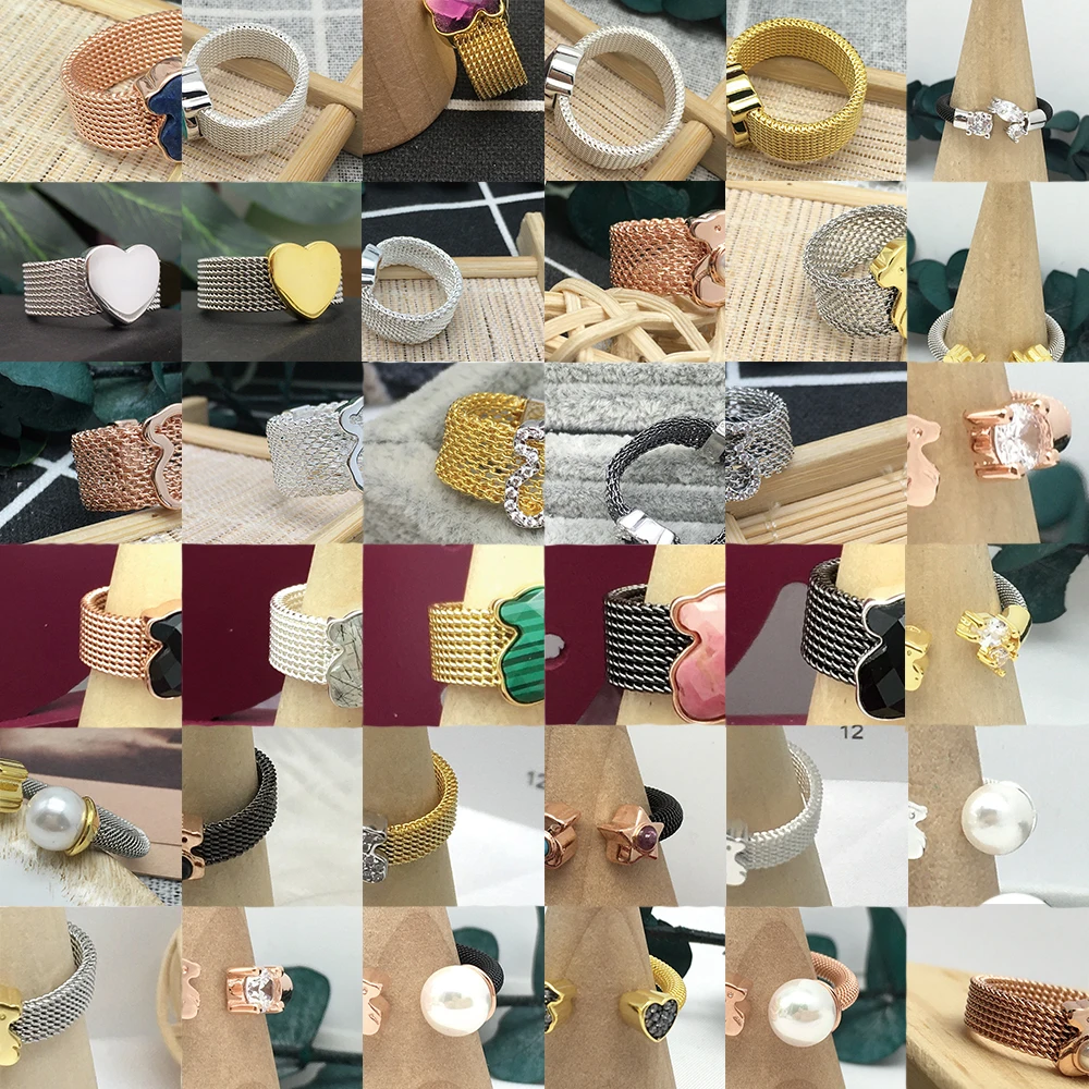 New 100% High Quality S925 Sterling Silver Pearl Mesh Color Ring Series Sister Fashion Party Versatile Light Luxury Jewelry 
New 100% High Quality S925 Sterling Silver Pearl Mesh Color Ring Series Sister Fashion Party Versatile Light Luxury Jewelry