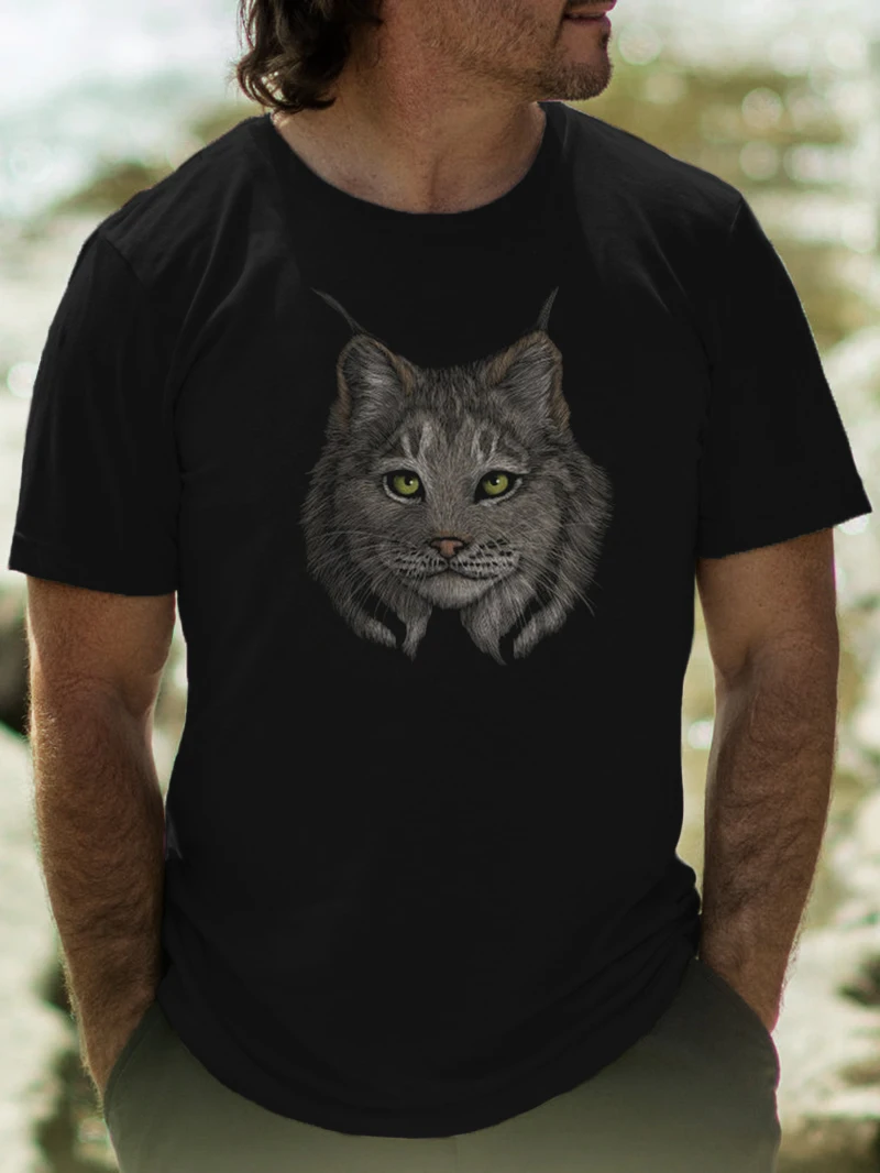 Summer New Fashion Canadian Lynx Printed Men's T-Shirt Round Neck Short-sleeved Oversized T-shirt Unisex
Summer New Fashion Canadian Lynx Printed Men's T-Shirt Round Neck Short-sleeved Oversized T-shirt Unisex