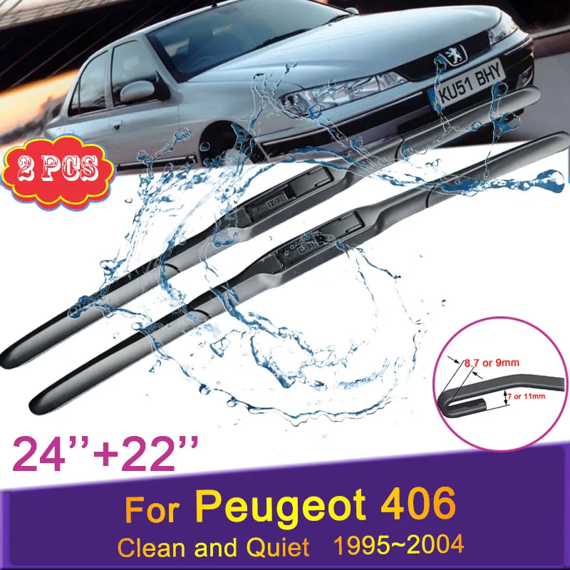 For Peugeot 406 1995~2004 2003 2002 2001 2000 1999 Front Windscree Windshield Wipers Rubber Wiper Blades Car Sticker Accessorise
For Peugeot 406 1995~2004 2003 2002 2001 2000 1999 Front Windscree Windshield Wipers Rubber Wiper Blades Car Sticker Accessorise