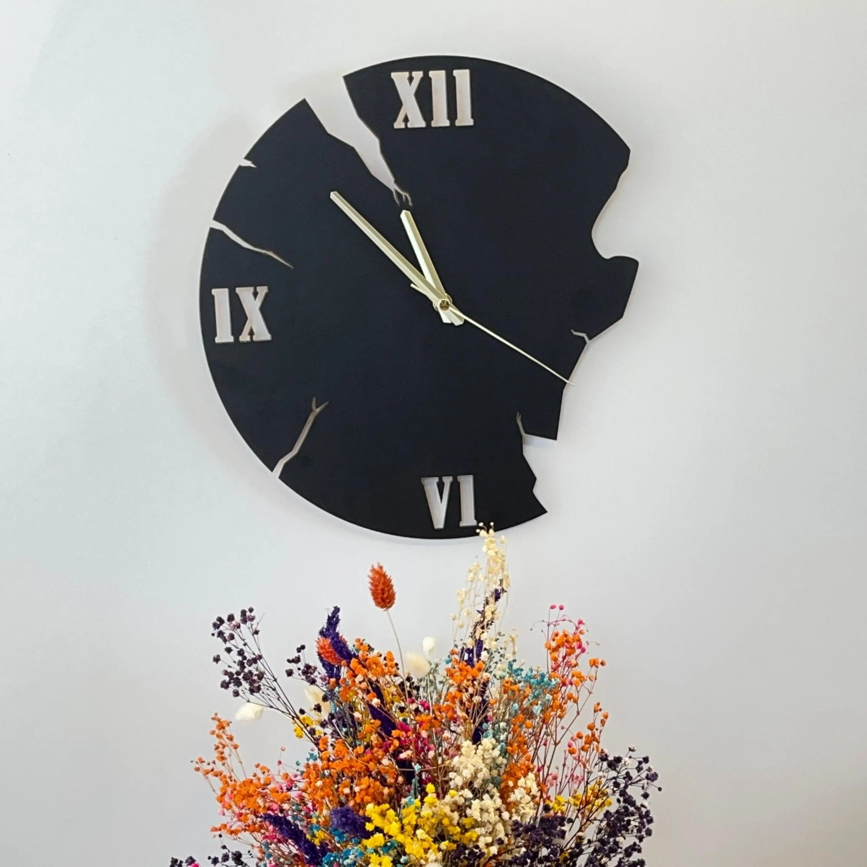

Wooden Wall Clock Decorative Lost Time Silent Mechanism Home Office Living Room Bedroom Kitchen Quality Gift Ideas Watch Modern Art Design Style Clock Timer New Creative Stylish Adornment Classic Beautiful Nordic