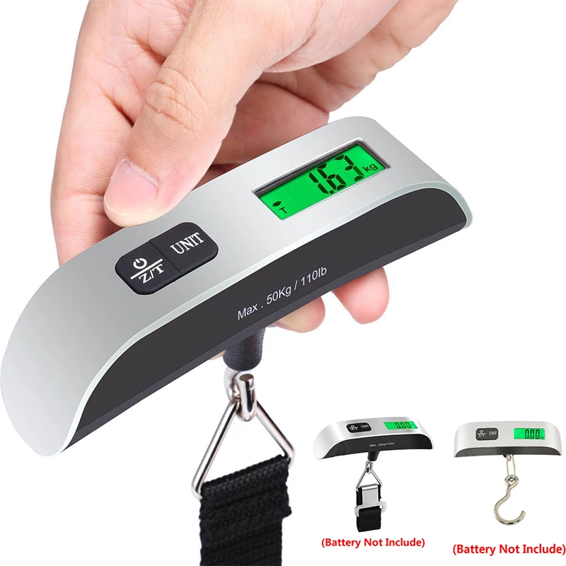 Portable Scale Digital LCD Display 110lb/50kg Electronic Luggage Hanging Suitcase Travel Weighs Baggage Bag Weight Balance Tool
Portable Scale Digital LCD Display 110lb/50kg Electronic Luggage Hanging Suitcase Travel Weighs Baggage Bag Weight Balance Tool