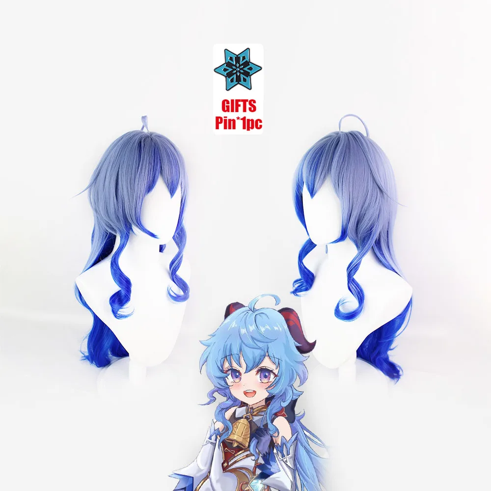 80CM Genshin Impact Ganyu Cosplay Wigs Anime Woman Natural Synthetic Blue Wig Breathable Rose Net Cover Cos Prop Accessories
80CM Genshin Impact Ganyu Cosplay Wigs Anime Woman Natural Synthetic Blue Wig Breathable Rose Net Cover Cos Prop Accessories
