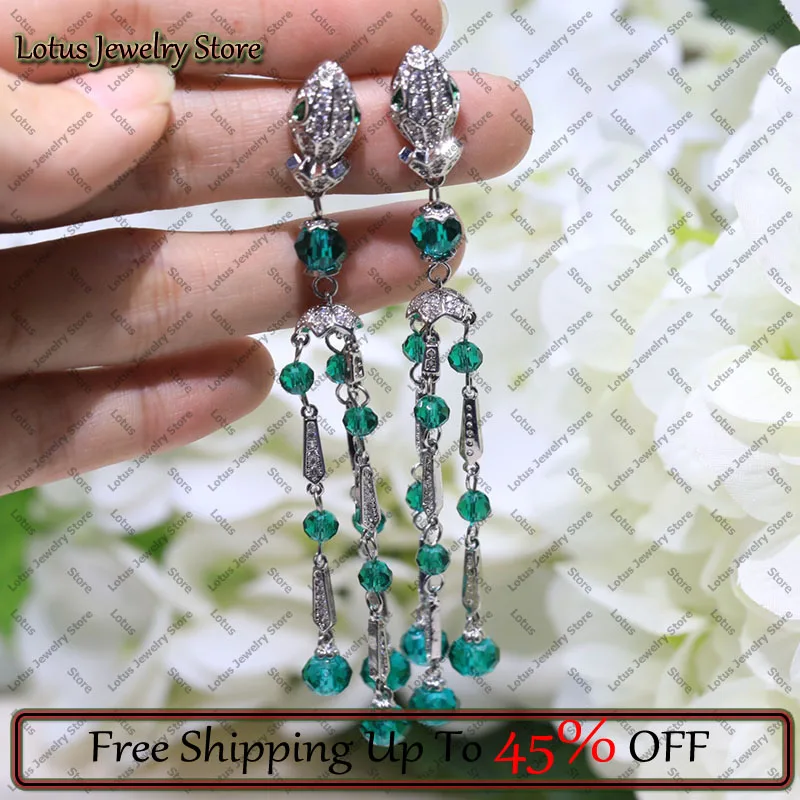 Silver Color Classic Tassel Snake Head Shape Earrings Fashion Trend Women Party Evening Luxury Jewelry Mother Day Gift
Silver Color Classic Tassel Snake Head Shape Earrings Fashion Trend Women Party Evening Luxury Jewelry Mother Day Gift