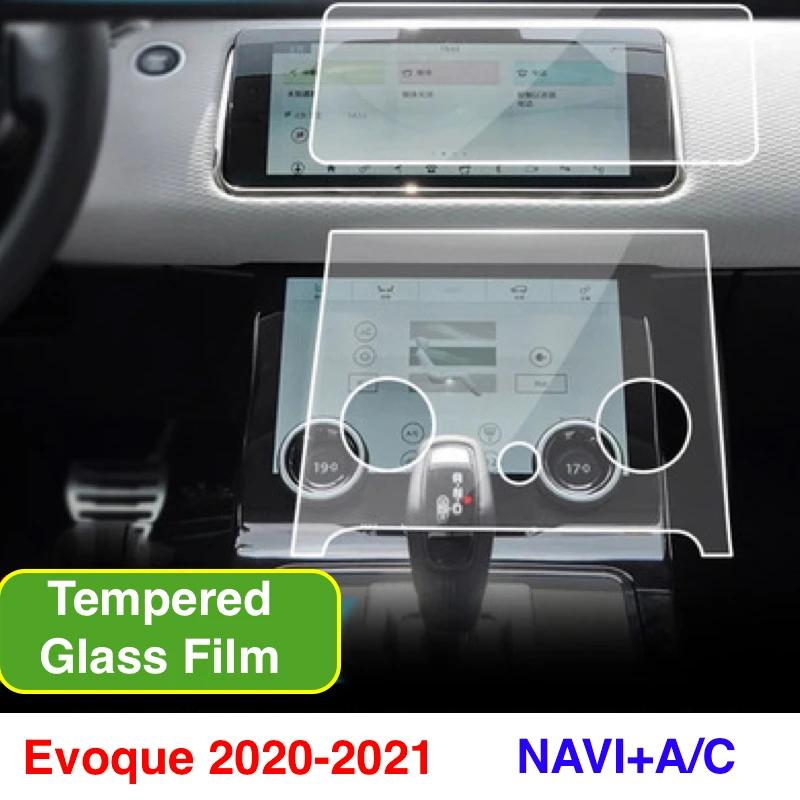 2PCS Front Dashboard Navi A/C Console Display Screen Protection Tempered Glass Film For Range Rover Evoque 2020-2021
2PCS Front Dashboard Navi A/C Console Display Screen Protection Tempered Glass Film For Range Rover Evoque 2020-2021