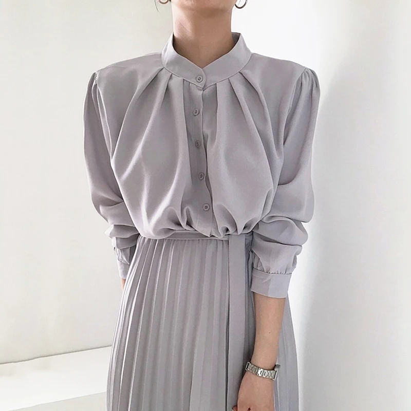 Clothland Women Stylish Pleated Dress O Neck Sashes Long Sleeve Belt Navy Black Female Midi Dresses Vestido Mujer QB266
Clothland Women Stylish Pleated Dress O Neck Sashes Long Sleeve Belt Navy Black Female Midi Dresses Vestido Mujer QB266