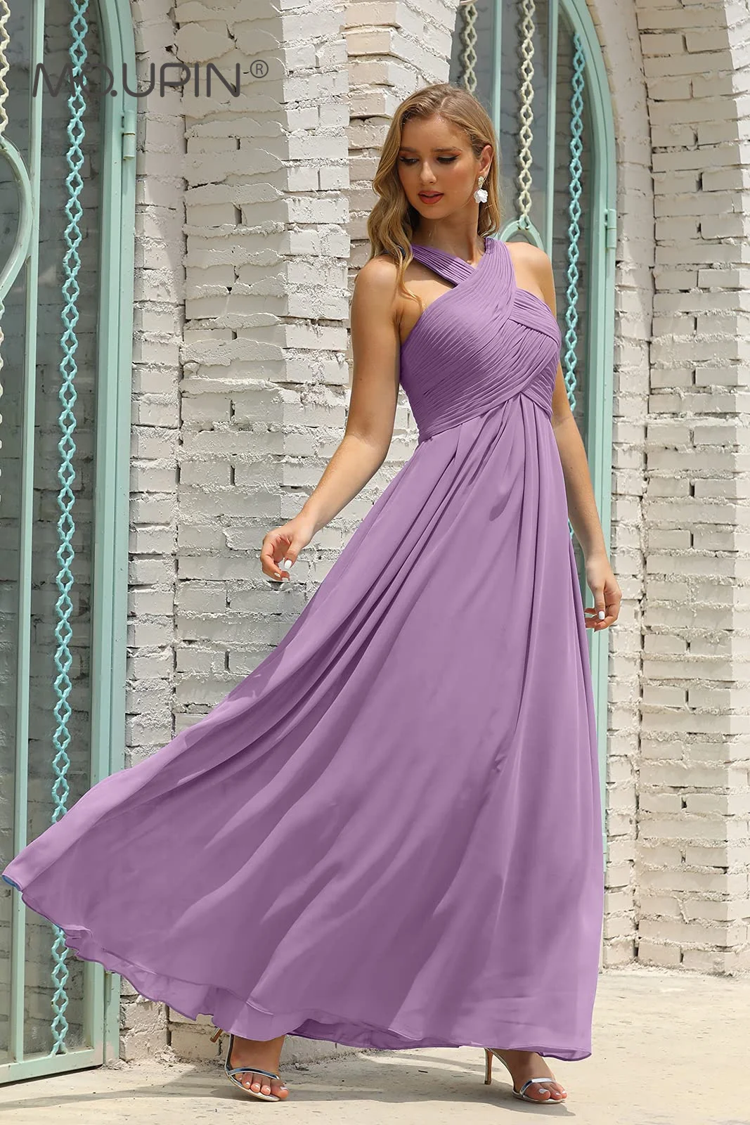MQUPIN Women's Halter Bridesmaid Dress Chiffon Long A Line Prom Party Dress Evening Formal Dress for Wedding MP007
MQUPIN Women's Halter Bridesmaid Dress Chiffon Long A Line Prom Party Dress Evening Formal Dress for Wedding MP007