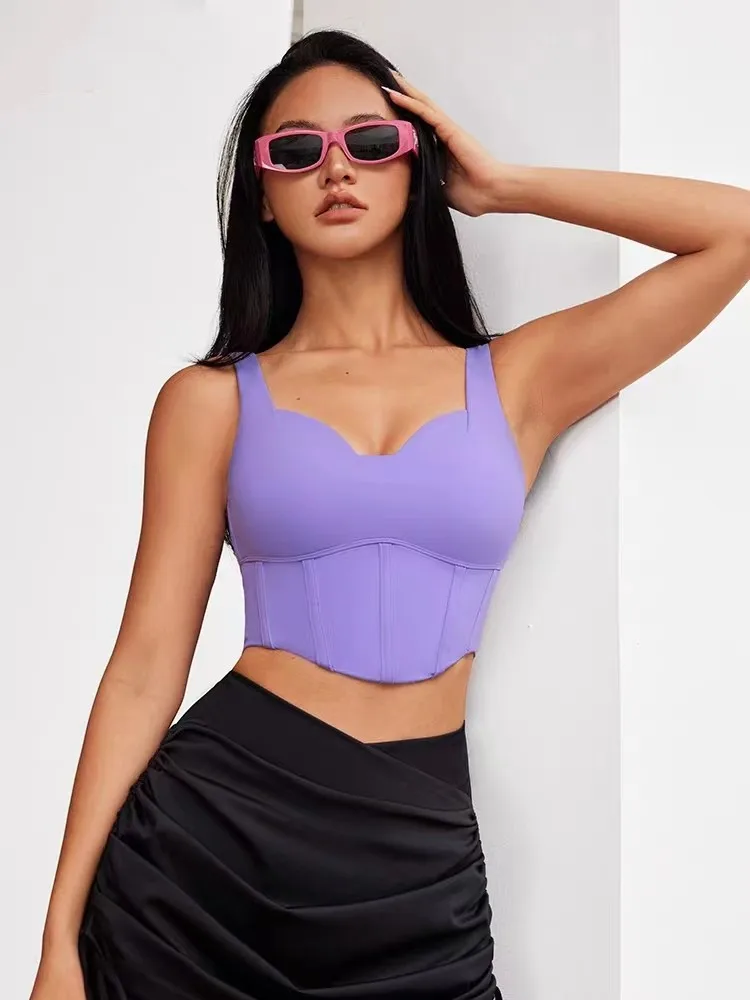 2023 Summer New Yoga Dance Sexy Camisole With Chest Pad Backless Fitness Running Shockproof Sports High-Quality Bra Top Women
2023 Summer New Yoga Dance Sexy Camisole With Chest Pad Backless Fitness Running Shockproof Sports High-Quality Bra Top Women