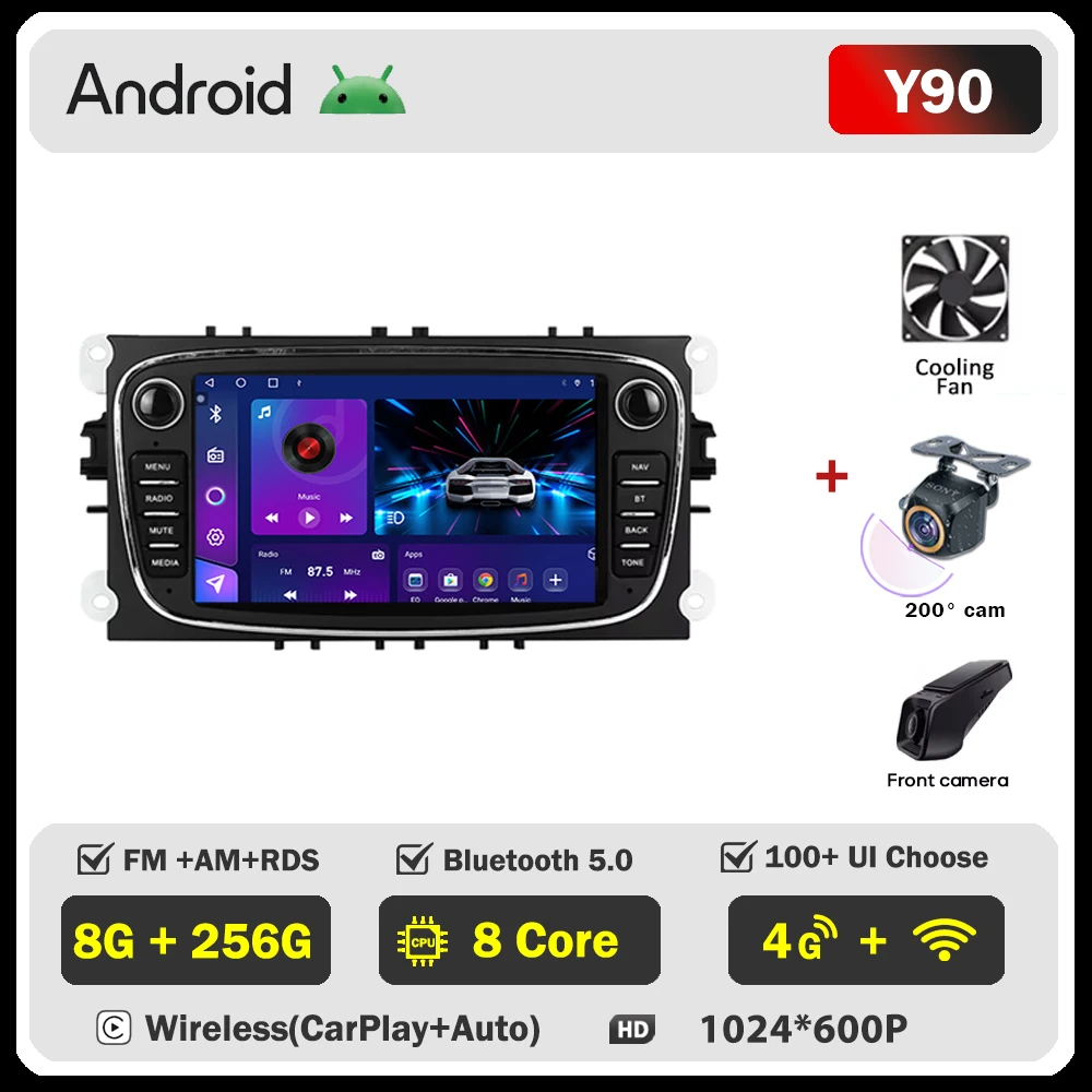 2-диночное авторадио, автомобильный мультимедийный видеоплеер для Ford Focus Mondeo C-MAX S-MAX Galaxy II Kuga 3, Android, Wi-Fi, GPS-навигация
2-диночное авторадио, автомобильный мультимедийный видеоплеер для Ford Focus Mondeo C-MAX S-MAX Galaxy II Kuga 3, Android, Wi-Fi, GPS-навигация