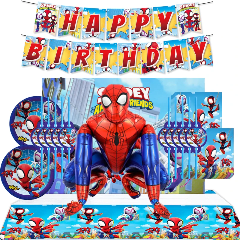 Spiderman Birthday Party Cutlery Supplies Cake Topper Backdrop Gift Bags For Kids Decoration Set Party Supplies
Spiderman Birthday Party Cutlery Supplies Cake Topper Backdrop Gift Bags For Kids Decoration Set Party Supplies