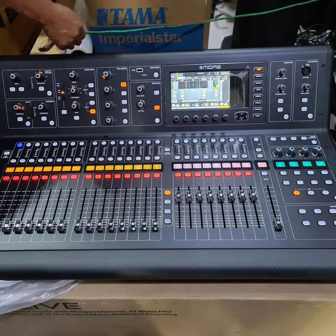 100% Best Quality Buy 2 Get 1 Free Midas M32R Live Digital Mixer + DL32 Stage Box + 150' Cat5 Network Cable Spool
100% Best Quality Buy 2 Get 1 Free Midas M32R Live Digital Mixer + DL32 Stage Box + 150' Cat5 Network Cable Spool