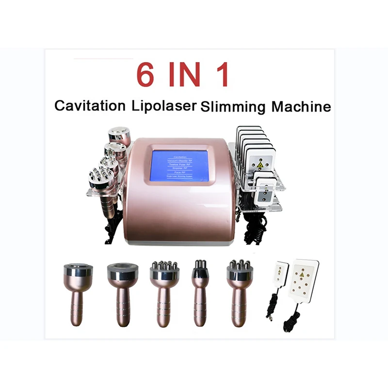Factory Price 6 In 1 40K Cavitation RF Fat Reduction Body Shaper Slimming System Vaccum Machine
Factory Price 6 In 1 40K Cavitation RF Fat Reduction Body Shaper Slimming System Vaccum Machine