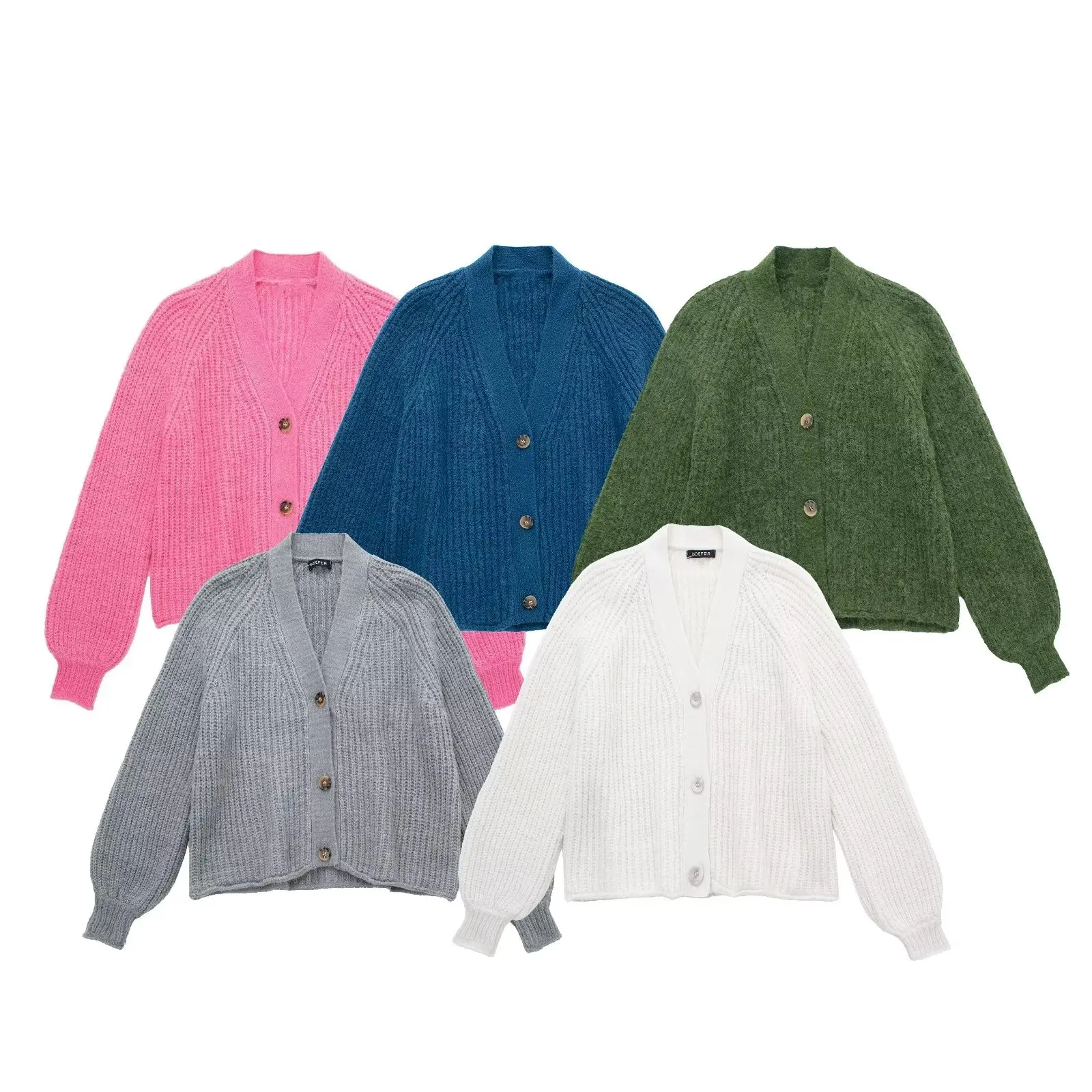 Clothland Women Elegant Knitted cardigan V Neck Long Sleeve Jacket Coat Candy Color Basic Cute Sweater HA264
Clothland Women Elegant Knitted cardigan V Neck Long Sleeve Jacket Coat Candy Color Basic Cute Sweater HA264