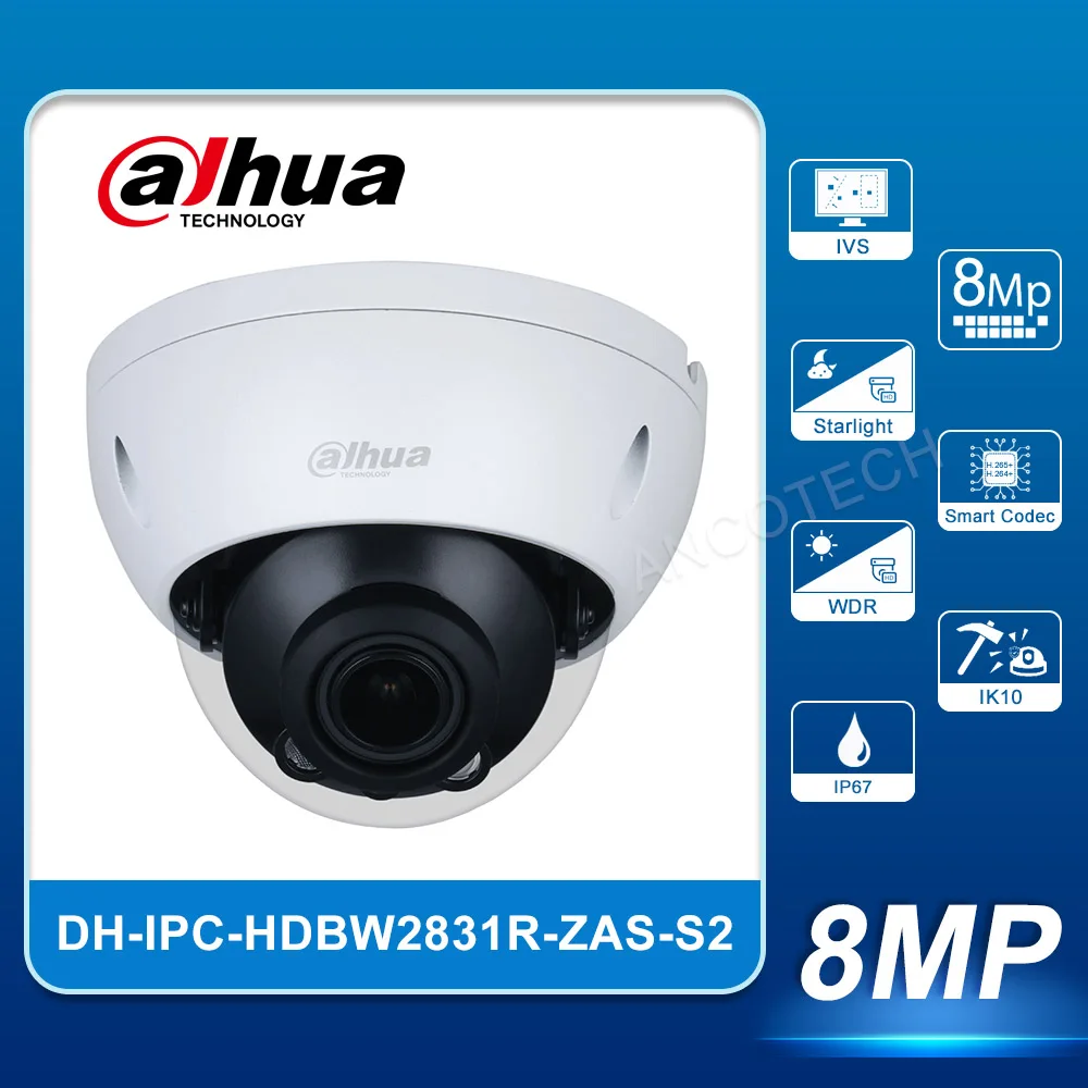 Dahua 8MP Взрывозащищенная IR вариофокальная купольная сетевая камера IPC-HDBW2831R-ZAS-S2 IK10 глазная камера безопасности
Dahua 8MP Взрывозащищенная IR вариофокальная купольная сетевая камера IPC-HDBW2831R-ZAS-S2 IK10 глазная камера безопасности