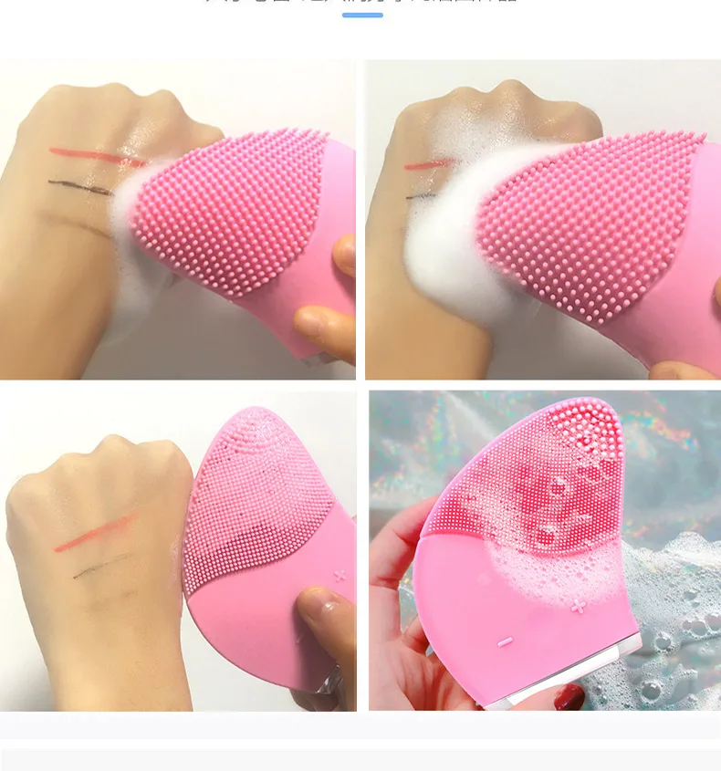 Sonic Cleanser Scrubber Back Face Cleaning Facial Ultrasonic Cleaner Silicone Brush
Sonic Cleanser Scrubber Back Face Cleaning Facial Ultrasonic Cleaner Silicone Brush
