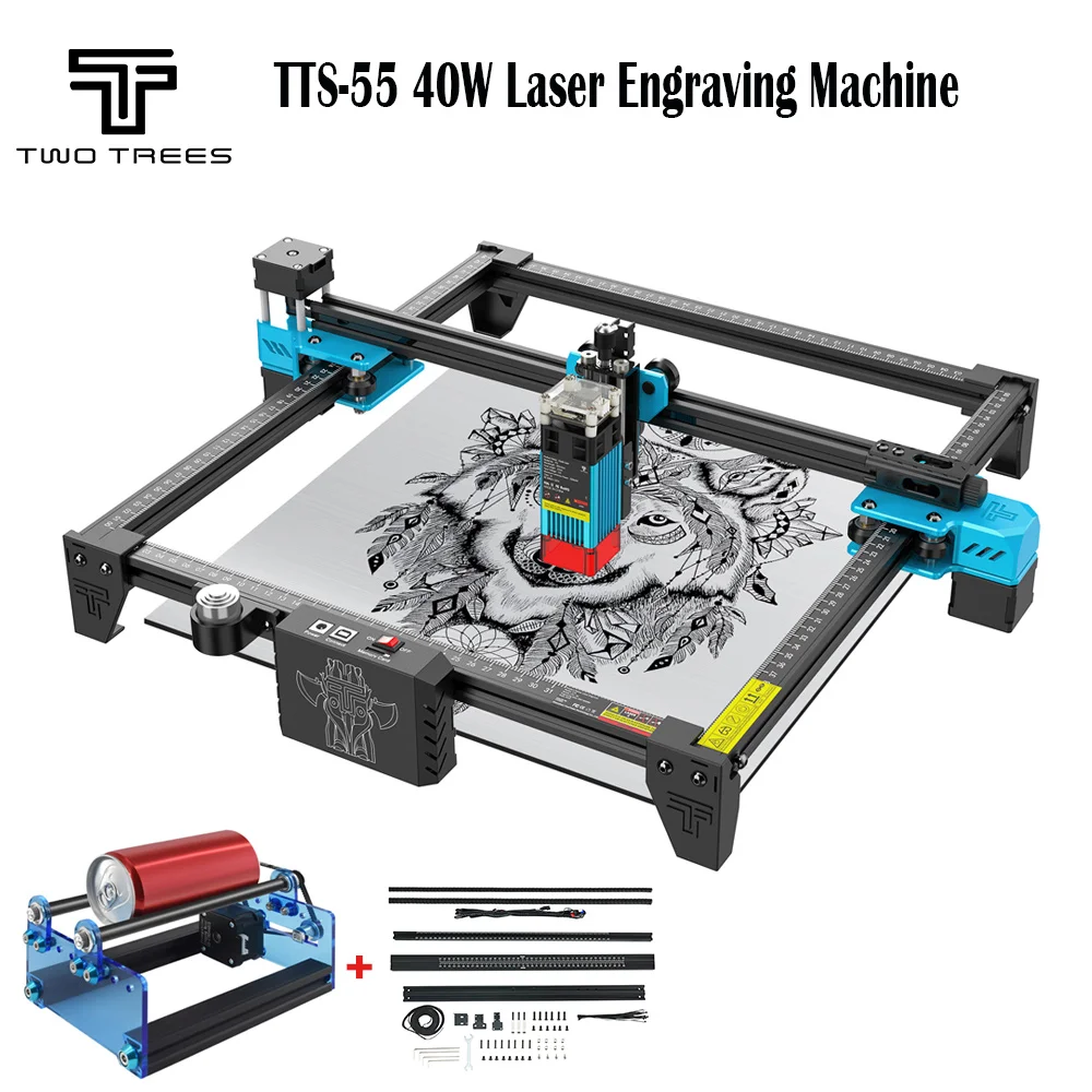 T-Trees TTS-55 CNC Laser Engraving Machine With Wifi Offline Control 40W Laser Engraver 450±5nm Blue Light 15W/40W CNC Router
T-Trees TTS-55 CNC Laser Engraving Machine With Wifi Offline Control 40W Laser Engraver 450±5nm Blue Light 15W/40W CNC Router