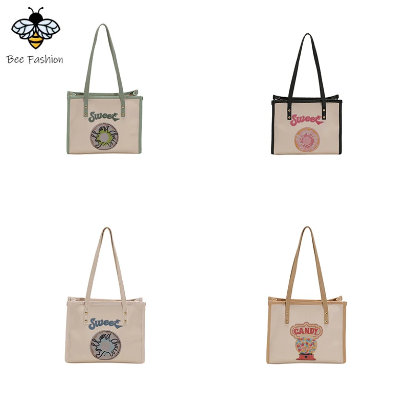 Large CapacityCanvas Tote Bags for Women Solid Letter Shoulder Bags Ladies Designer Handbag
Large CapacityCanvas Tote Bags for Women Solid Letter Shoulder Bags Ladies Designer Handbag