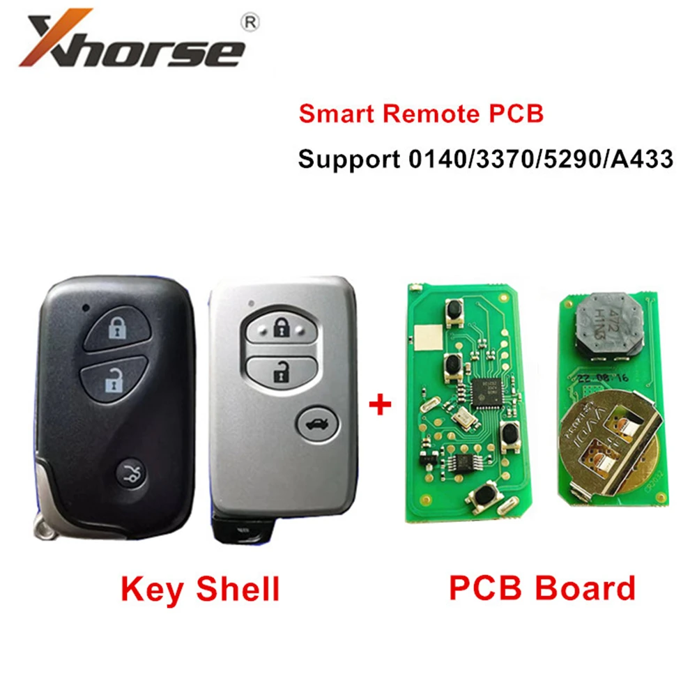 Xhorse VVDI Smart Remote Car Key PCB Board with shell For Toyota Support 0140/3370/5290/A433 Car Models
Xhorse VVDI Smart Remote Car Key PCB Board with shell For Toyota Support 0140/3370/5290/A433 Car Models
