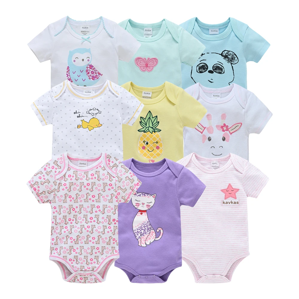 Kavkas Baby Clothes Summer O-Neck Pinkish White Printing Little Star Short Sleeve 100%Cotton Bodysuit For Newborns body bebé
Kavkas Baby Clothes Summer O-Neck Pinkish White Printing Little Star Short Sleeve 100%Cotton Bodysuit For Newborns body bebé