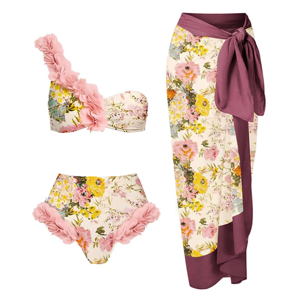 One-Shoulder Three-Dimensional Petal Strap Swimsuit Tube Top Backless Bikini High Waist Flower Thong Chiffon Beach Skirt 2022
One-Shoulder Three-Dimensional Petal Strap Swimsuit Tube Top Backless Bikini High Waist Flower Thong Chiffon Beach Skirt 2022