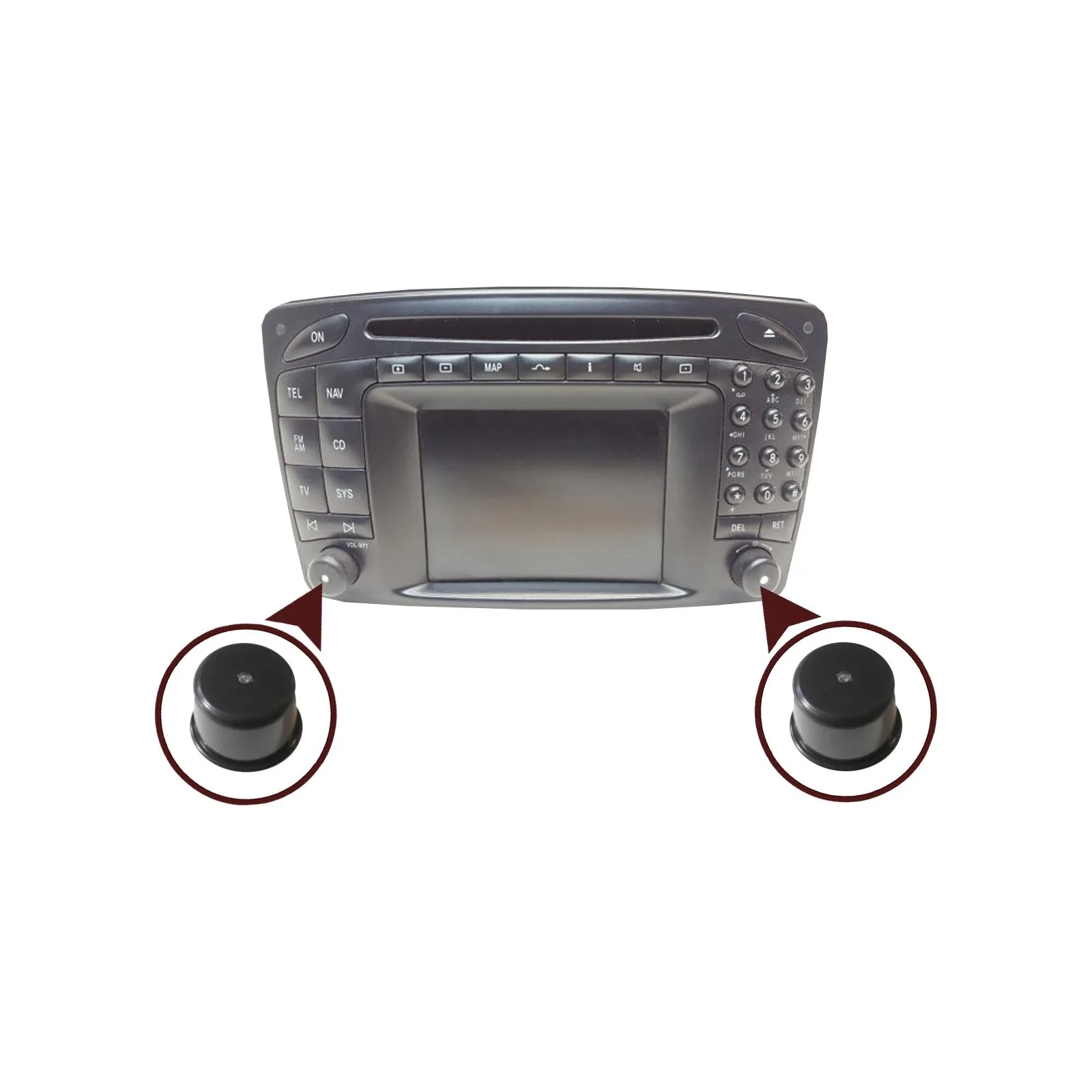 New Radio/Navi Comand 2.0 E Volume Plastic Knob Button 2038209689, 2038209189 For Mercedes W639 W203 W209 W210 W208 W163 R230 SL
New Radio/Navi Comand 2.0 E Volume Plastic Knob Button 2038209689, 2038209189 For Mercedes W639 W203 W209 W210 W208 W163 R230 SL