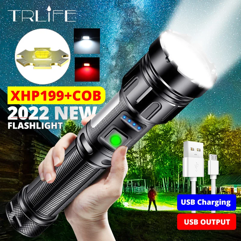 3000000LM Upgrade XHP199 Powerful LED Flashlight Rechargeable Torch 18650 Waterproof Hand Lamp Tail Magent C8 L2 Tactical Lights
3000000LM Upgrade XHP199 Powerful LED Flashlight Rechargeable Torch 18650 Waterproof Hand Lamp Tail Magent C8 L2 Tactical Lights