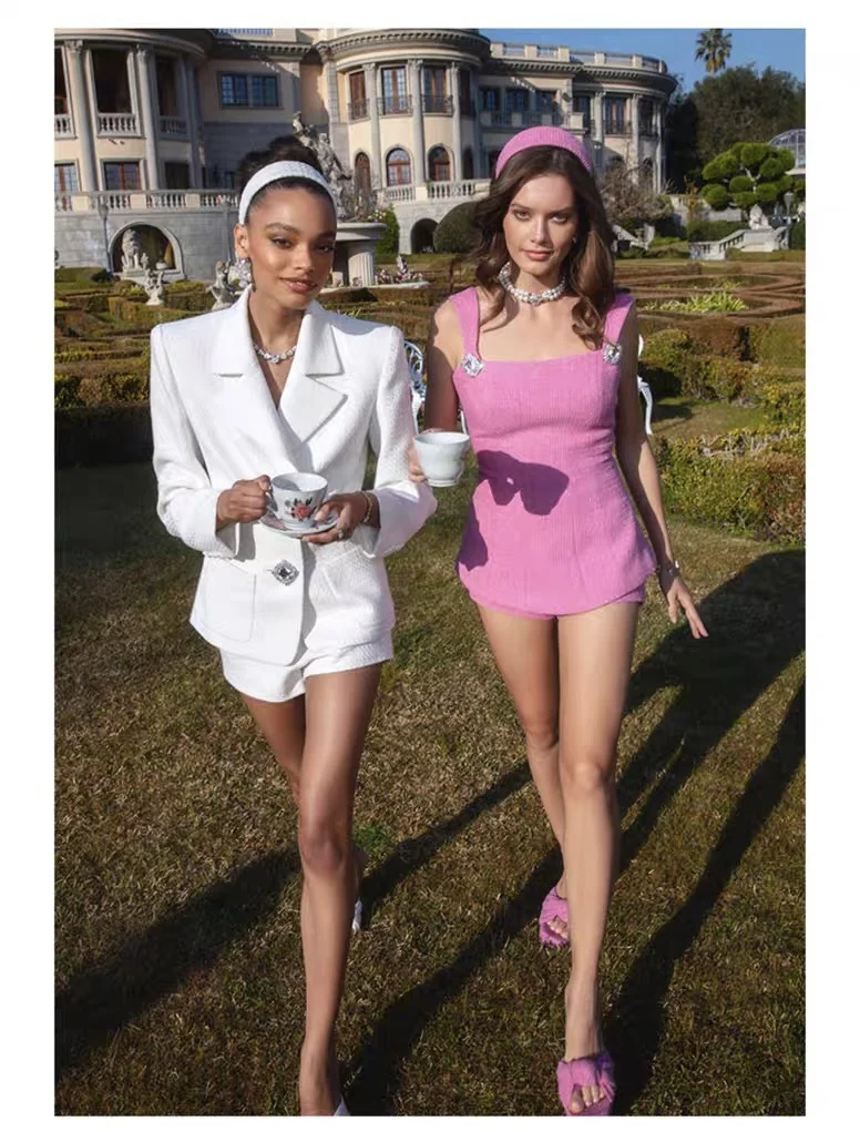 Fantastic Fall 2023 Women Hotsweet Romantic Pink Bow Deco Square Neckline A-Line Top Basic Vintage Retro Slim Fit Short Sets
Fantastic Fall 2023 Women Hotsweet Romantic Pink Bow Deco Square Neckline A-Line Top Basic Vintage Retro Slim Fit Short Sets