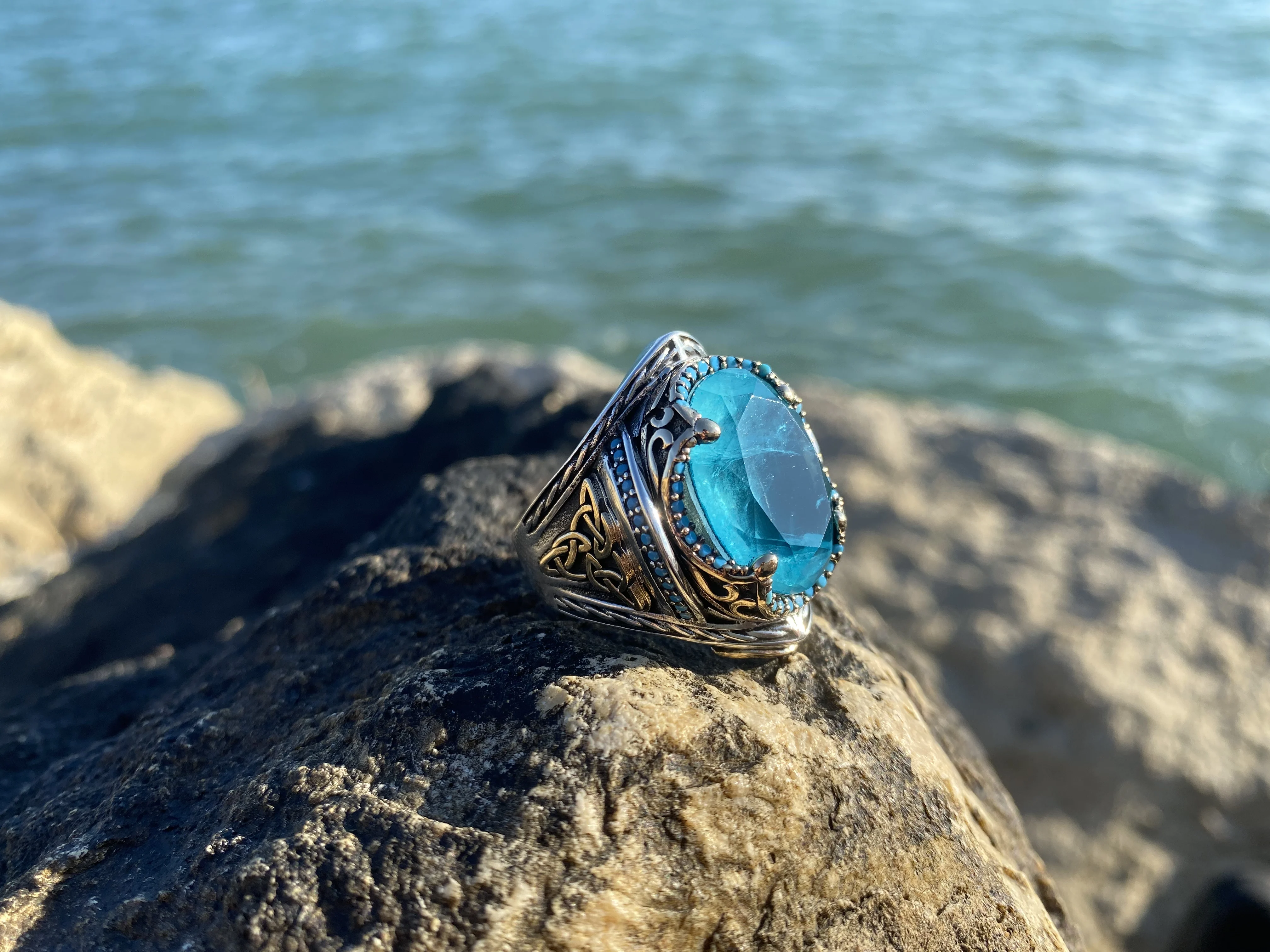 Серебряное кольцо специального дизайна серии Султан с синим каталиновым камнем, модная Турецкая Высококачественная ручная работа, подарок,
Серебряное кольцо специального дизайна серии Султан с синим каталиновым камнем, модная Турецкая Высококачественная ручная работа, подарок,