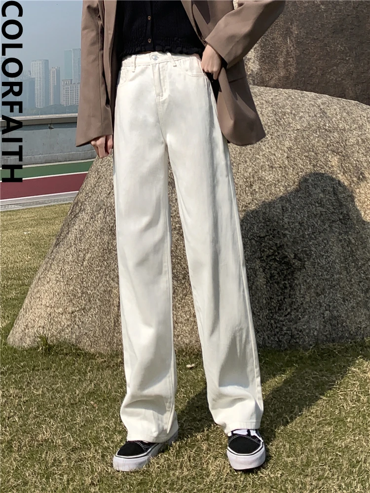 Colorfaith New 2022 High Waist Straight Capris Fashionable Wild Wide Leg Spring Summer Women Pants Ankle-Length Trousers P802
Colorfaith New 2022 High Waist Straight Capris Fashionable Wild Wide Leg Spring Summer Women Pants Ankle-Length Trousers P802