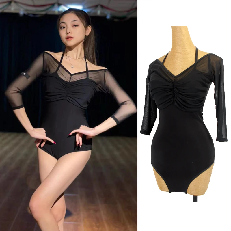 New Latin Dance Tops Professional Modern Standard Dance Practice Jumpsuit Rumba Long Sleeve Sexy Shirt Samba Outfits DQL6545
New Latin Dance Tops Professional Modern Standard Dance Practice Jumpsuit Rumba Long Sleeve Sexy Shirt Samba Outfits DQL6545