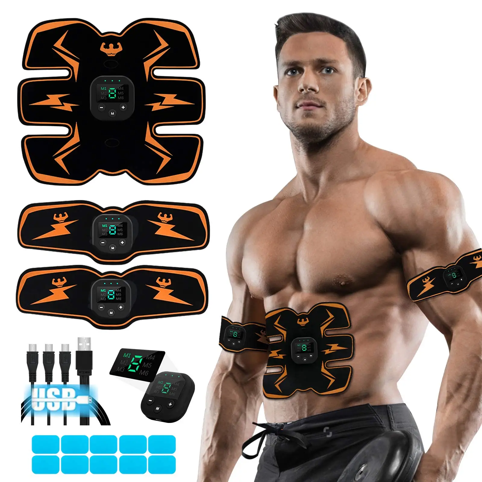 New rechargeable version of the abdominal health device muscle stimulator waist shaping exercise and fitness equipment
New rechargeable version of the abdominal health device muscle stimulator waist shaping exercise and fitness equipment