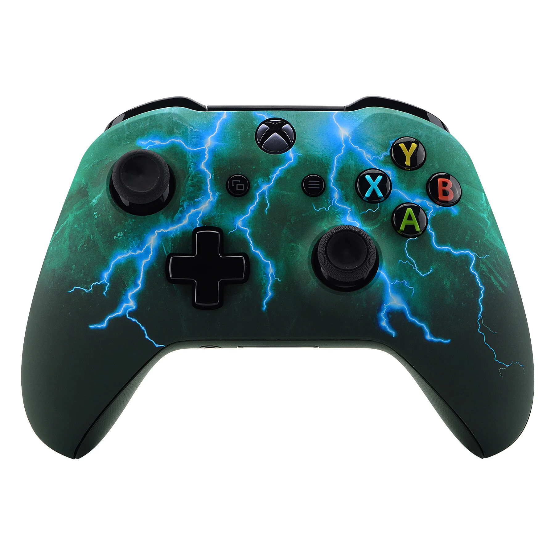 eXtremeRate Green Storm Thunder Patterned Faceplate Front Housing Shell Case for Xbox One X / S Controller (Model 1708)
eXtremeRate Green Storm Thunder Patterned Faceplate Front Housing Shell Case for Xbox One X / S Controller (Model 1708)