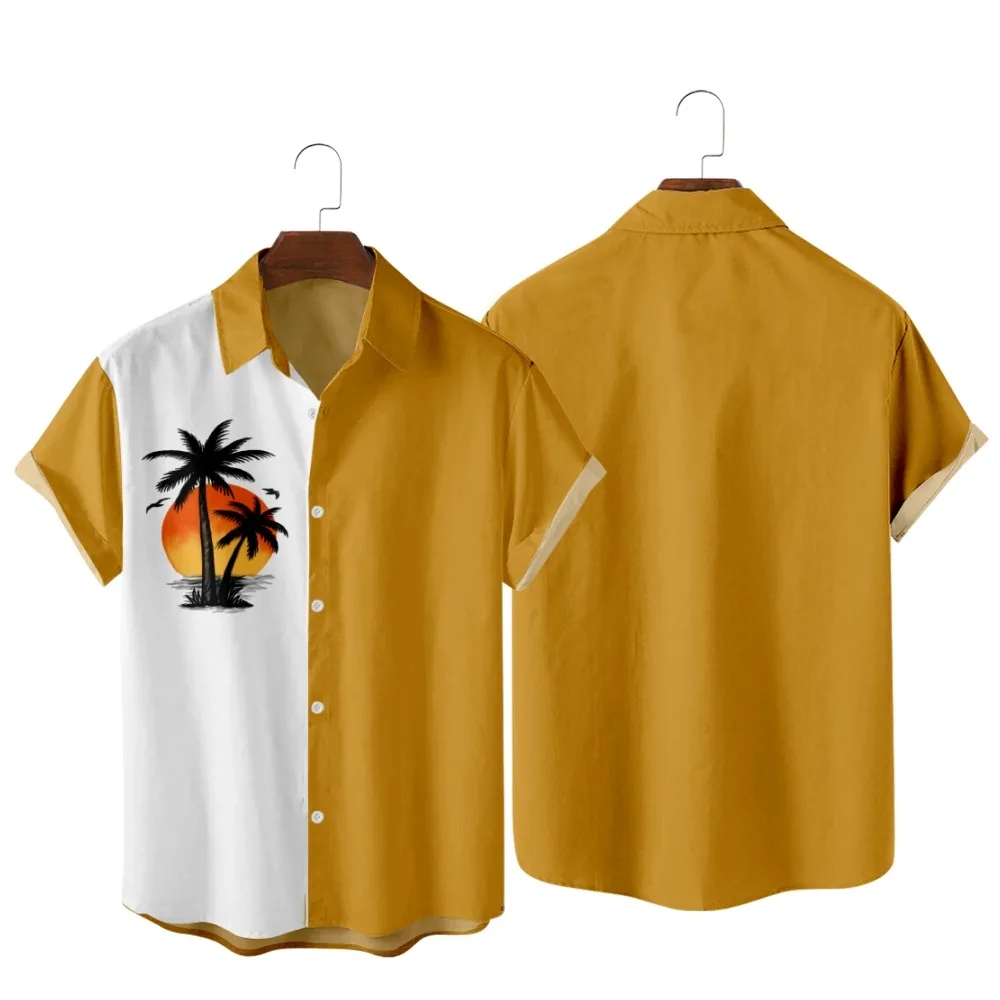 2022 Sunset Pattern Printed Shirts from Resort Island, Fashion Casual Hawaiian Beach Style, Summer Shirts for Men
2022 Sunset Pattern Printed Shirts from Resort Island, Fashion Casual Hawaiian Beach Style, Summer Shirts for Men