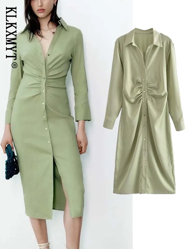 KLKXMYT TRAF Shirt Dress Woman Ruched Elegant Dresses Women Long Sleeve Summer Dress Ladies 2022 Button Up Casual Dresses
KLKXMYT TRAF Shirt Dress Woman Ruched Elegant Dresses Women Long Sleeve Summer Dress Ladies 2022 Button Up Casual Dresses