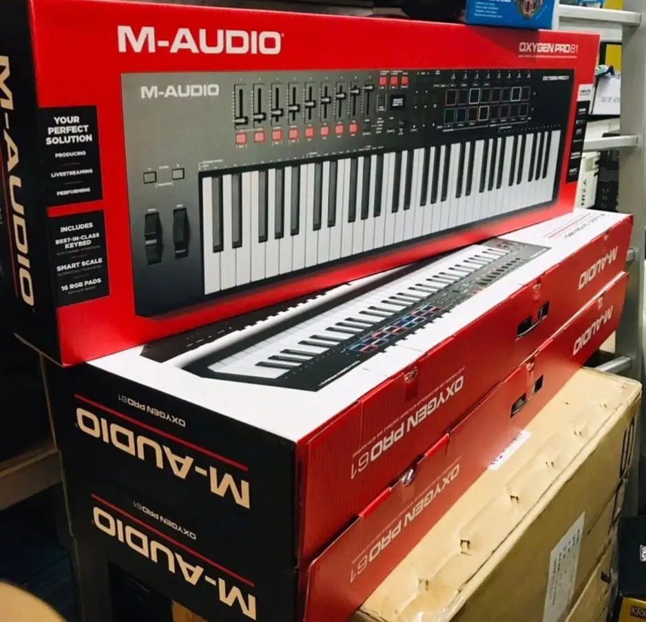 Закажите 2 и получите 1 Бесплатный USB MIDI-контроллер клавиатуры M-Audio Oxygen Pro 61
Закажите 2 и получите 1 Бесплатный USB MIDI-контроллер клавиатуры M-Audio Oxygen Pro 61
