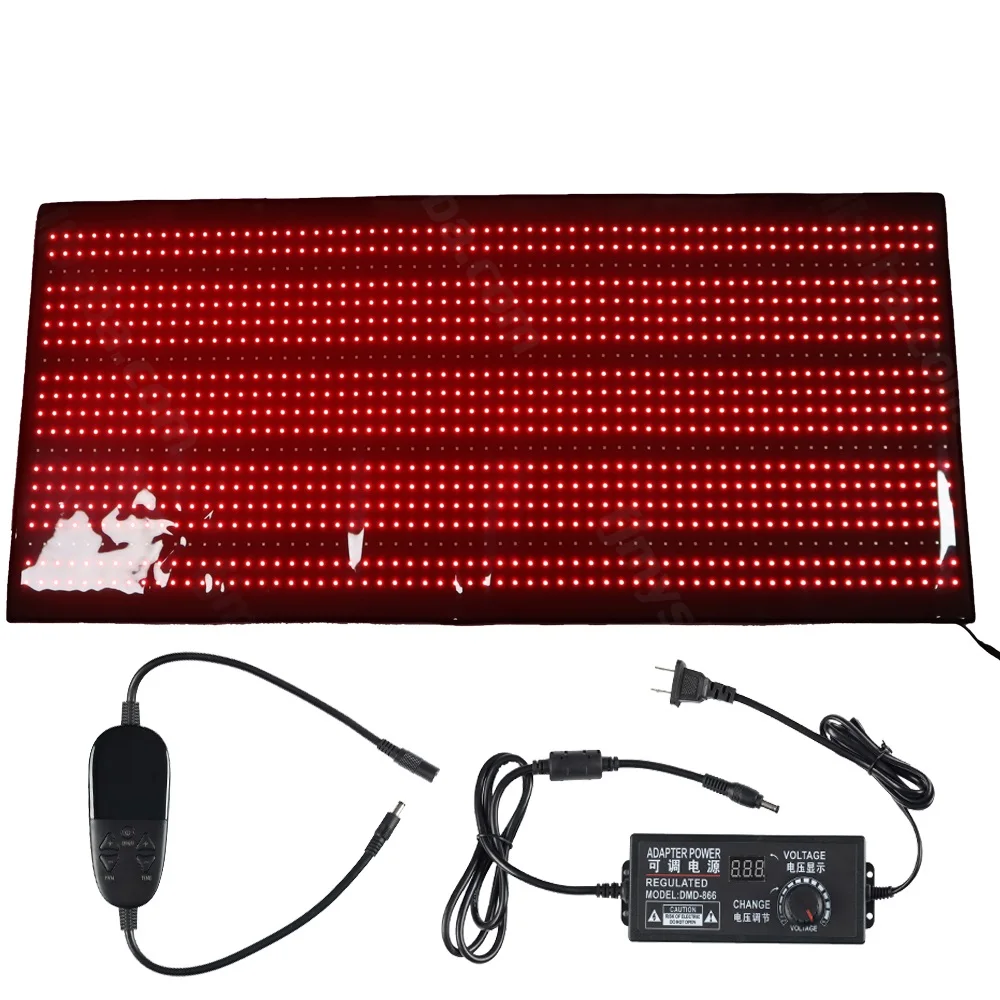 

1260 Pcs LED Red Light & Infrared Therapy Device Large Mat 660nm&880nm Light For Whole Body Relax Pain Relieve Panel