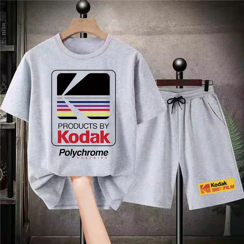 Новинка, мужские рубашки и шорты Kodak, костюм из двух предметов, спортивный костюм в Корейском стиле с коротким рукавом, бесплатная доставка, унисекс, Одежда большого размера
Новинка, мужские рубашки и шорты Kodak, костюм из двух предметов, спортивный костюм в Корейском стиле с коротким рукавом, бесплатная доставка, унисекс, Одежда большого размера