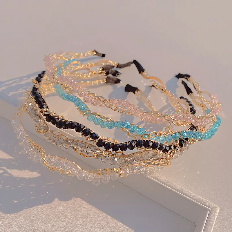 Fashion Shiny Crystal Beaded Twist Headband Women Rhinestone Hair Accessories Headdress Banquet Jewelry
Fashion Shiny Crystal Beaded Twist Headband Women Rhinestone Hair Accessories Headdress Banquet Jewelry